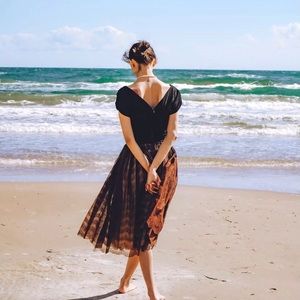 1950 metal zipper with Tull brown stripes